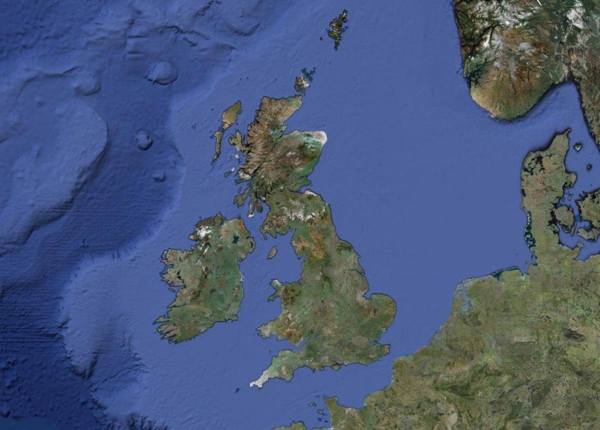 map of UK weather