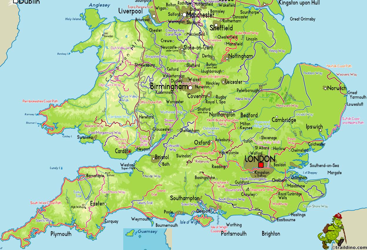 Uk South Coast Towns South Coast Of England Map DFXDX
