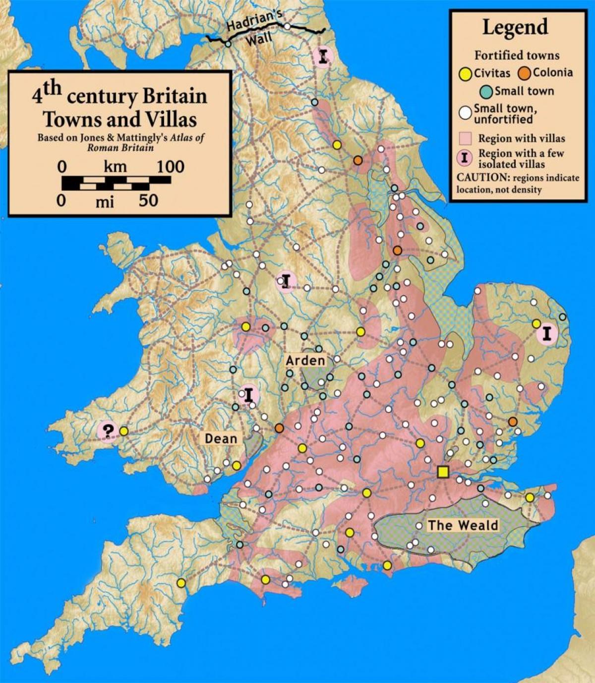 map of ancient Britain
