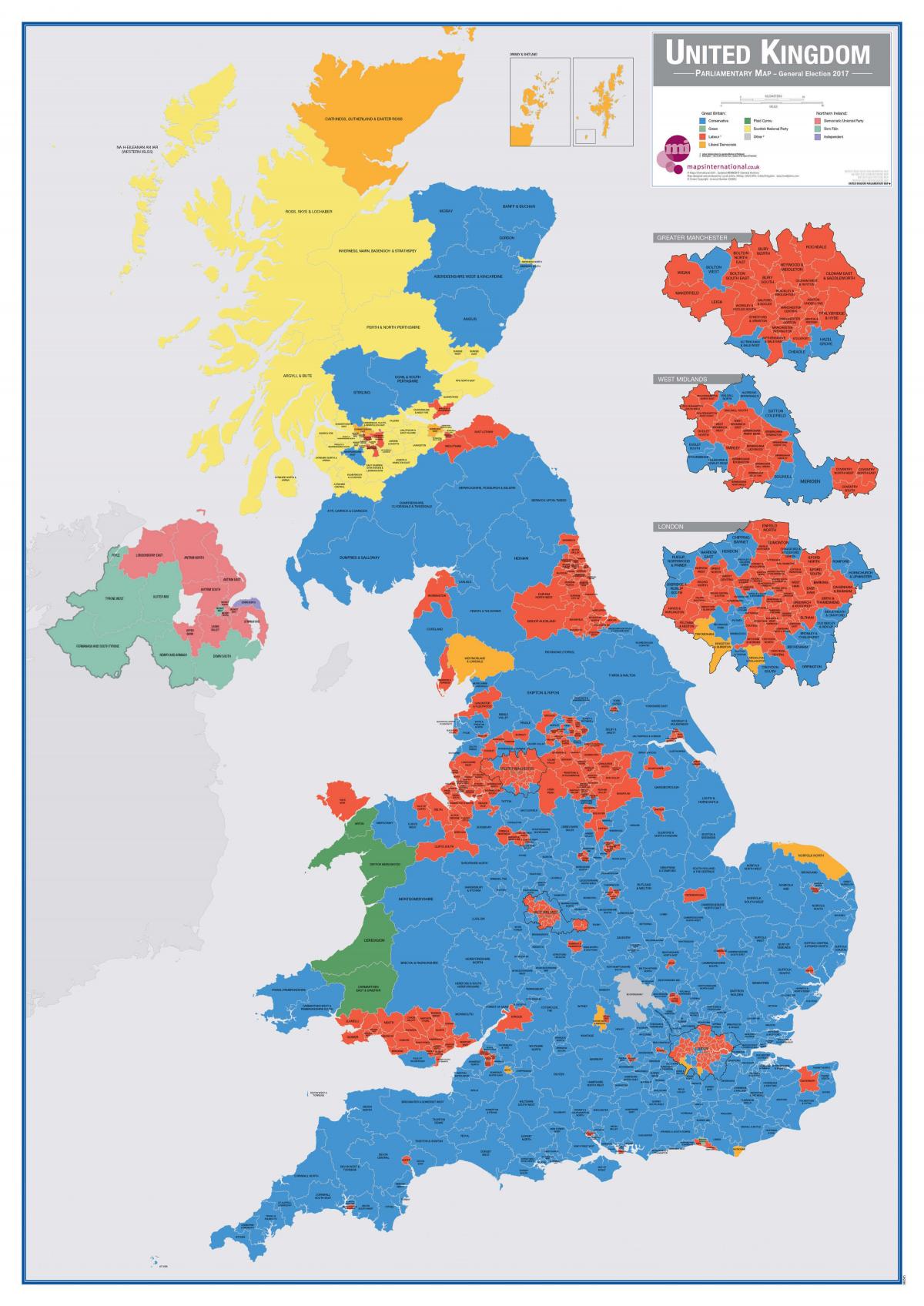 map of east UK