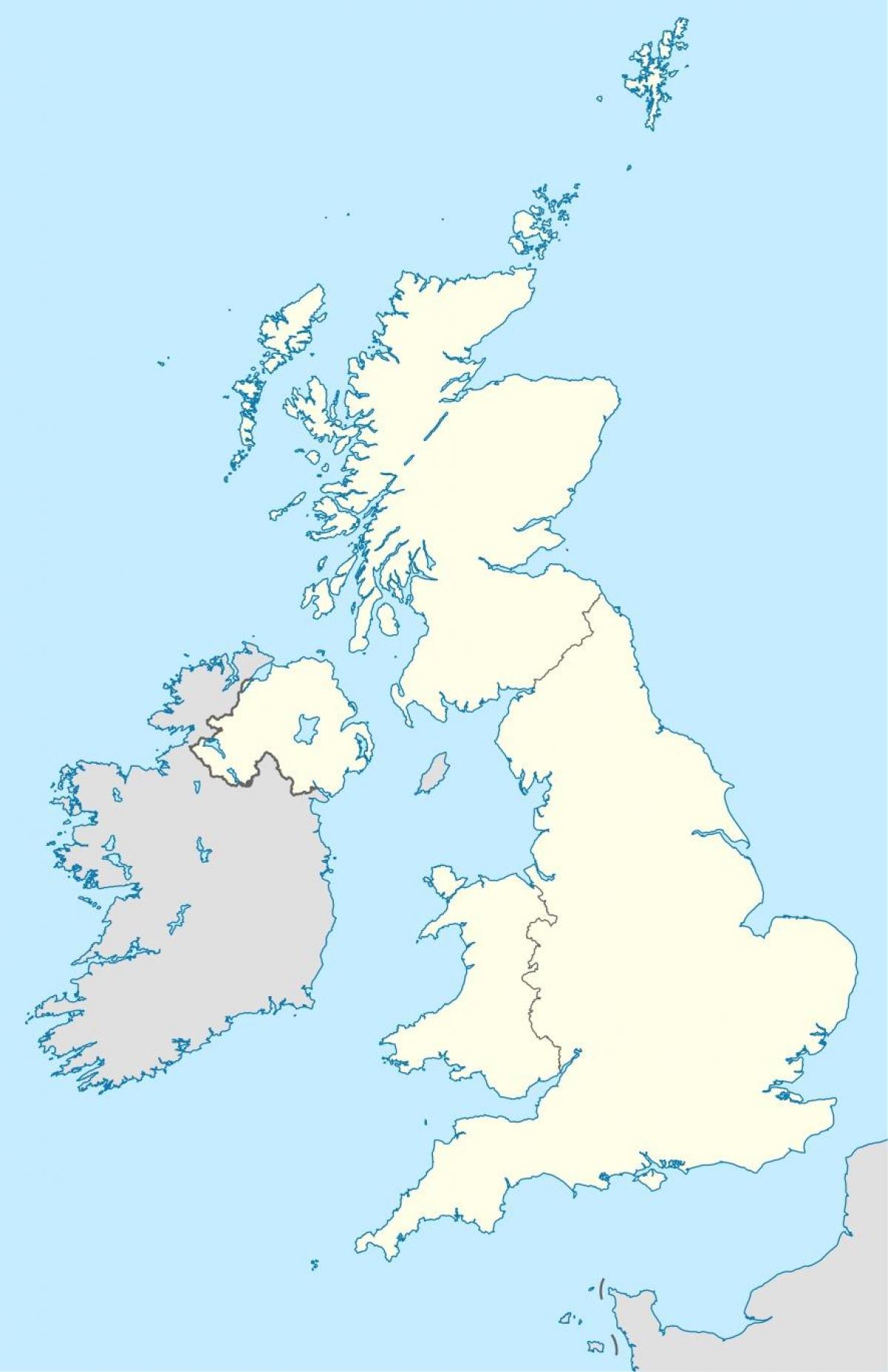 map of UK borders