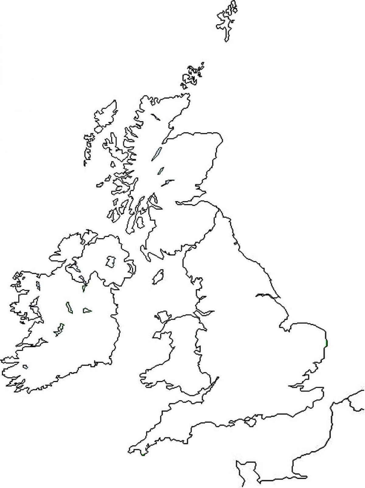 Great Britain map outline