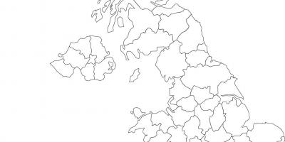 Blank map of Great Britain
