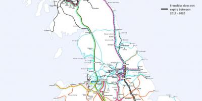 Rail route map UK