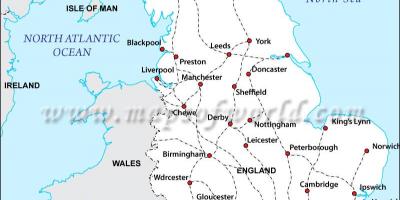 Great Britain train map