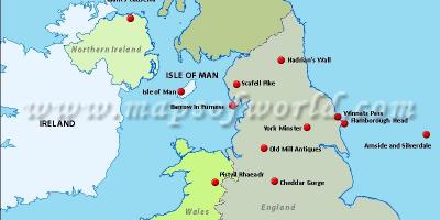 Map of UK travel